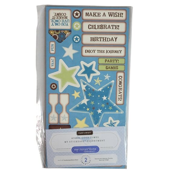 Close to My Heart Reflections Stickease X7092C Good Times Birthday Celebrate NEW - Picture 2 of 7